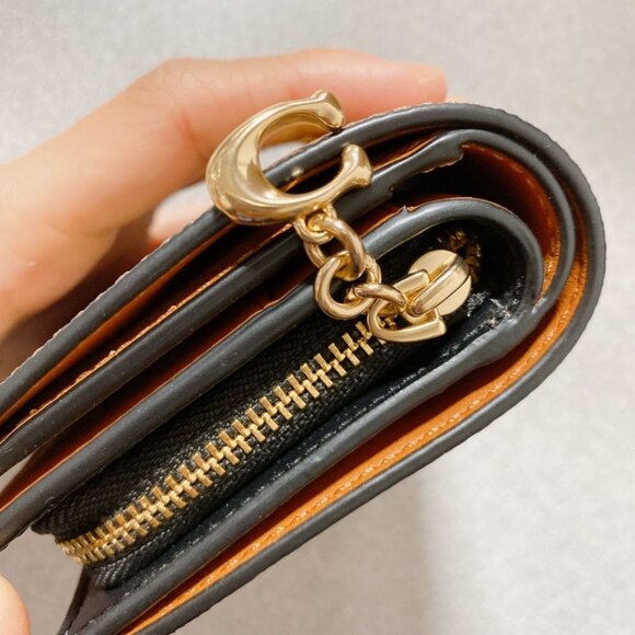 Coach Cosmic Coach Snap Wallet in Signature Canvas with Rexy Print, Tan Multi - Picture 5 of 6